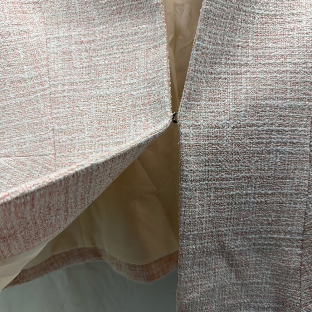 Preston & York Women’s 8 Light Pink, white and gold Tweed feminine Blazer - Picture 3 of 14